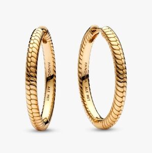 Pandora Gold Plated Moments Charm Earrings